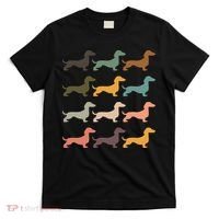 Dachshund Vintage Silhouette funny Dog Lover T-Shirt thumb 0