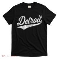 Detroit Varsity Script Classic Sports Jersey Style T-Shirt thumb 0
