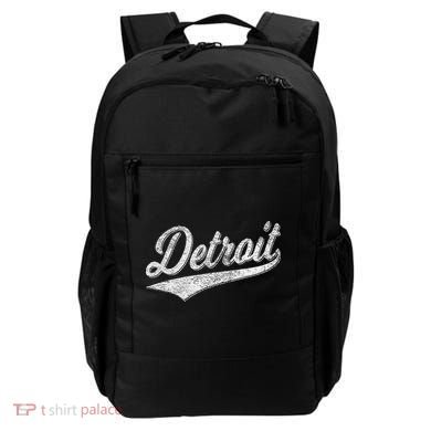 Detroit Varsity Script Classic Sports Jersey Style Backpack