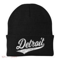 Detroit Varsity Script Classic Sports Jersey Style Beanie thumb 0