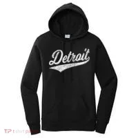 Detroit Varsity Script Classic Sports Jersey Style Women's Hoodie thumb 0
