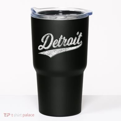 Detroit Varsity Script Classic Sports Jersey Style Tumbler
