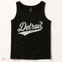 Detroit Varsity Script Classic Sports Jersey Style Tank Top thumb 2