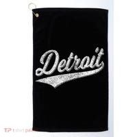 Detroit Varsity Script Classic Sports Jersey Style Golf Towel thumb 0