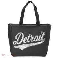 Detroit Varsity Script Classic Sports Jersey Style Tote Bag thumb 0