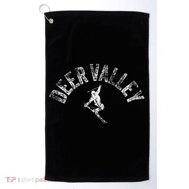 Deer Valley Ski Utah Skiing Cool Valley Skier Gear Golf Towel