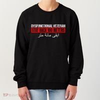 Dysfunctional Veteran Stay Back 100 Meters Arabic Women's Sweatshirt thumb 0