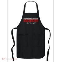 Dysfunctional Veteran Stay Back 100 Meters Arabic Apron thumb 0
