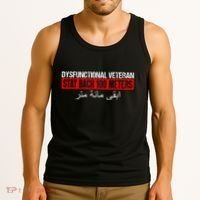 Dysfunctional Veteran Stay Back 100 Meters Arabic Tank Top thumb 3