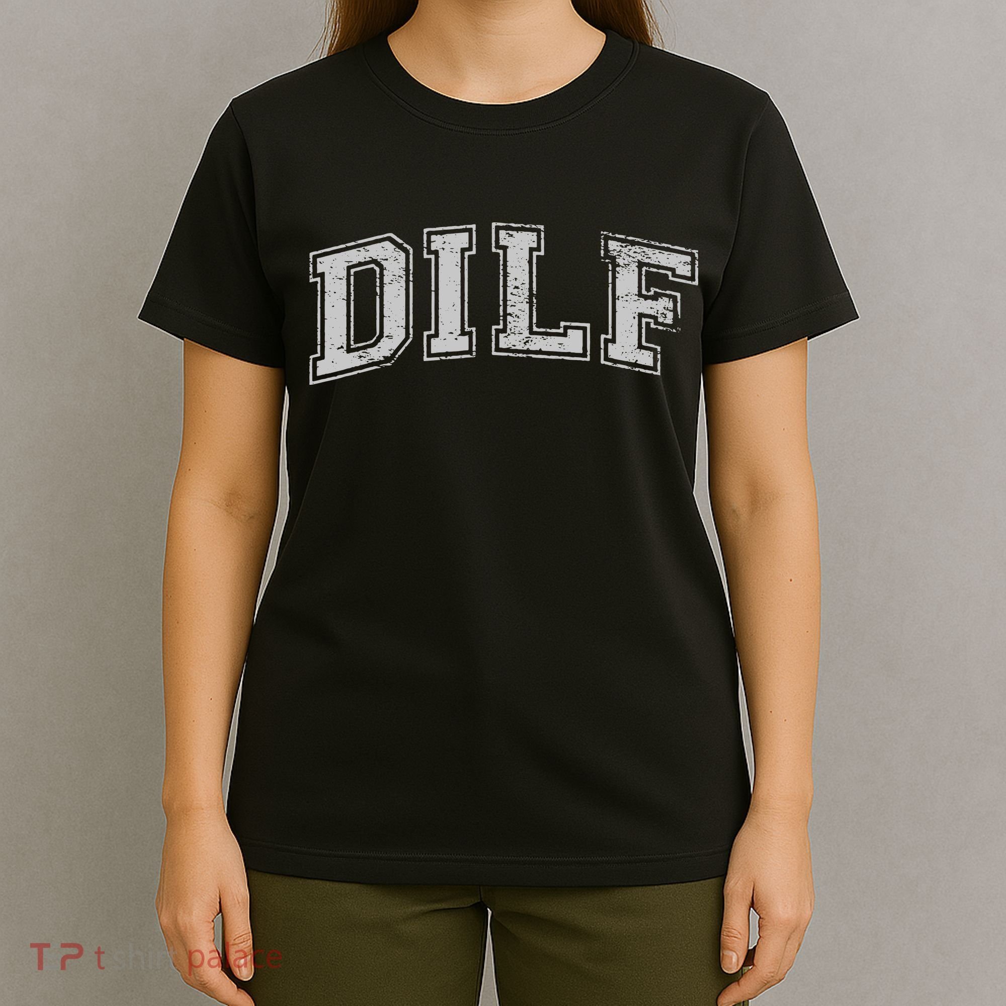 DILF VARSITY STYLE DAD OLDER MORE MATURE MEN T-Shirt