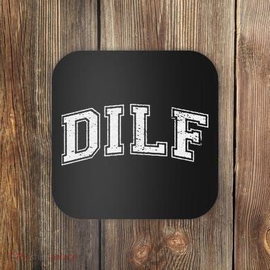 Dilf Varsity Style Dad Older More Mature Coaster