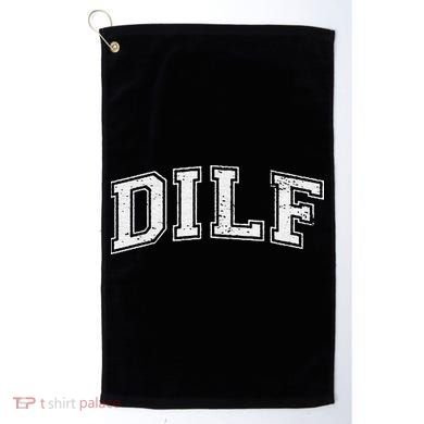 Dilf Varsity Style Dad Older More Mature Golf Towel