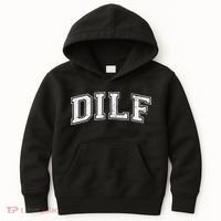 Dilf Varsity Style Dad Older More Mature Kids Hoodie thumb 0