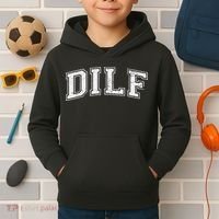 Dilf Varsity Style Dad Older More Mature Kids Hoodie thumb 2