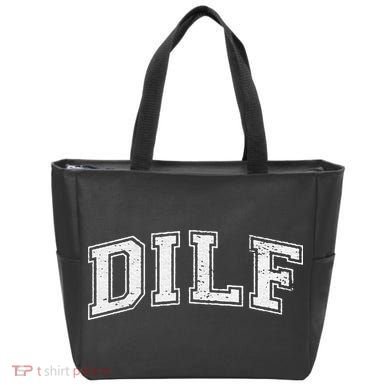 Dilf Varsity Style Dad Older More Mature Tote Bag