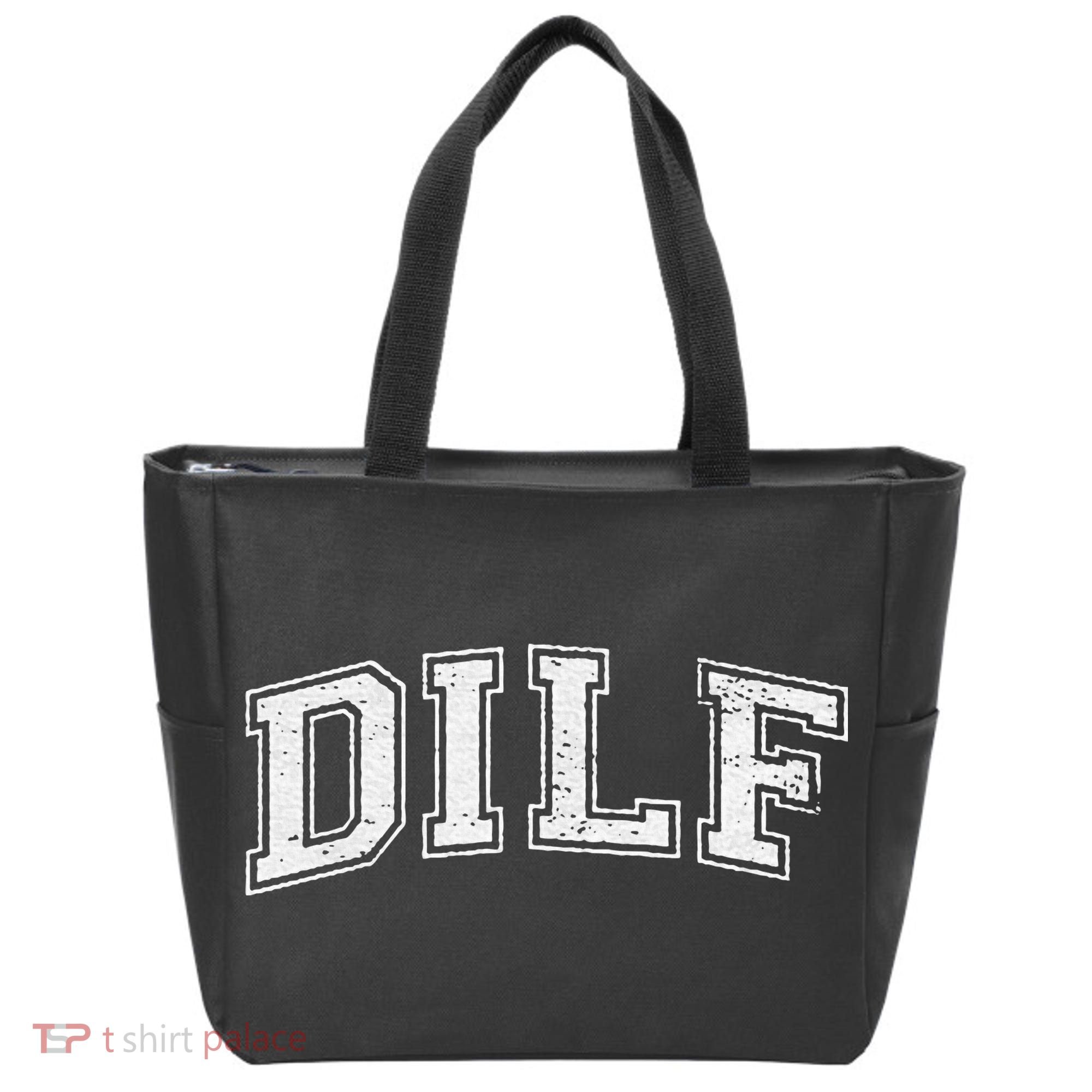 Dilf Varsity Style Dad Older More Mature Tote Bag