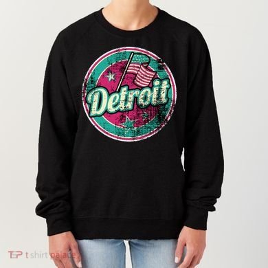 Detroit Vintage Style Rust Logo Women's Sweatshirt