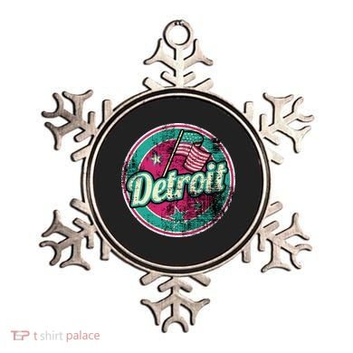 Detroit Vintage Style Rust Logo Ornament