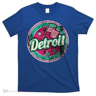 Detroit Vintage Style Rust Logo T-Shirt