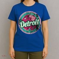 Detroit Vintage Style Rust Logo T-Shirt thumb 4