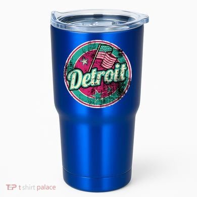 Detroit Vintage Style Rust Logo Tumbler