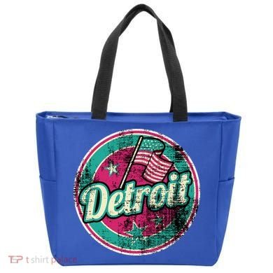 Detroit Vintage Style Rust Logo Tote Bag