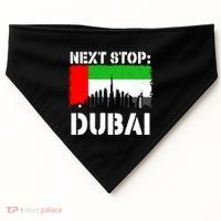 Dubai Vacation Trip Next Stop Vacay Vibes Souvenir Great Gift USA-Made Doggie Bandana thumb 0