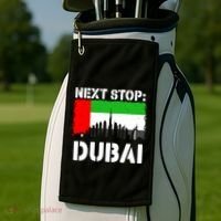 Dubai Vacation Trip Next Stop Vacay Vibes Souvenir Great Gift Golf Towel thumb 2