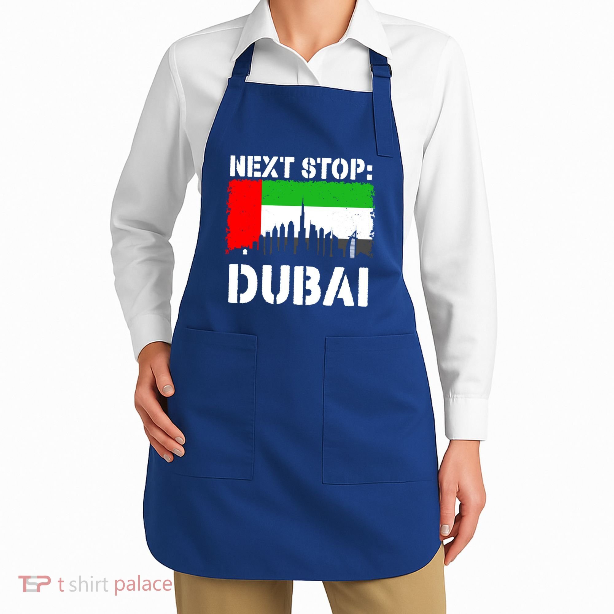 Dubai Vacation Trip Next Stop Vacay Vibes Souvenir Great Gift Apron