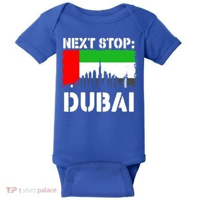 Dubai Vacation Trip Next Stop Vacay Vibes Souvenir Great Gift Baby Bodysuit