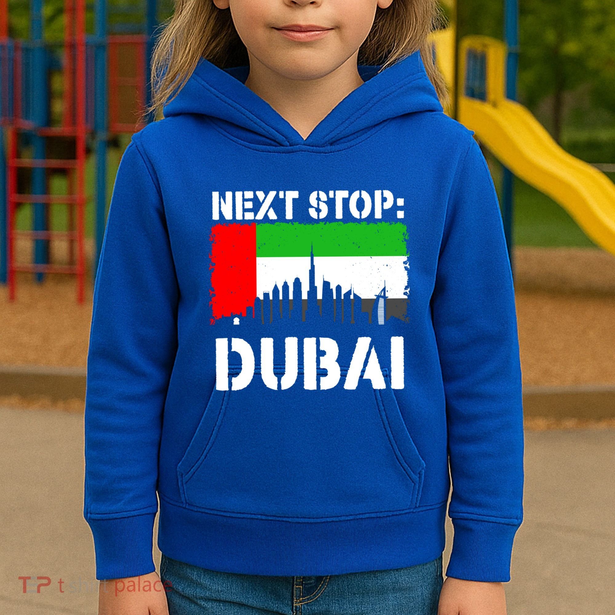 Dubai Vacation Trip Next Stop Vacay Vibes Souvenir Great Gift Kids Hoodie