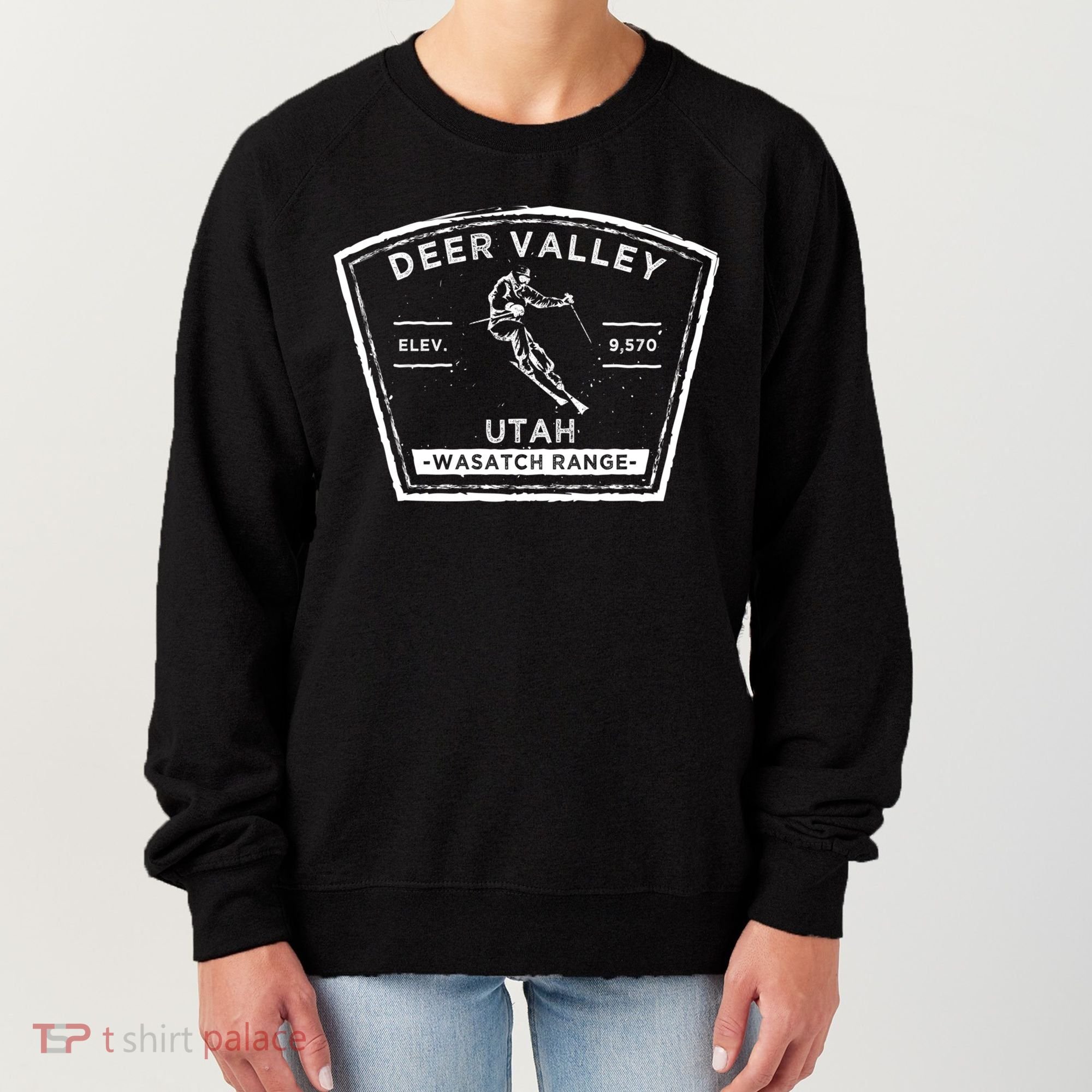 Deer Valley Utah Snow Skiing Gift Women's Sweatshirt