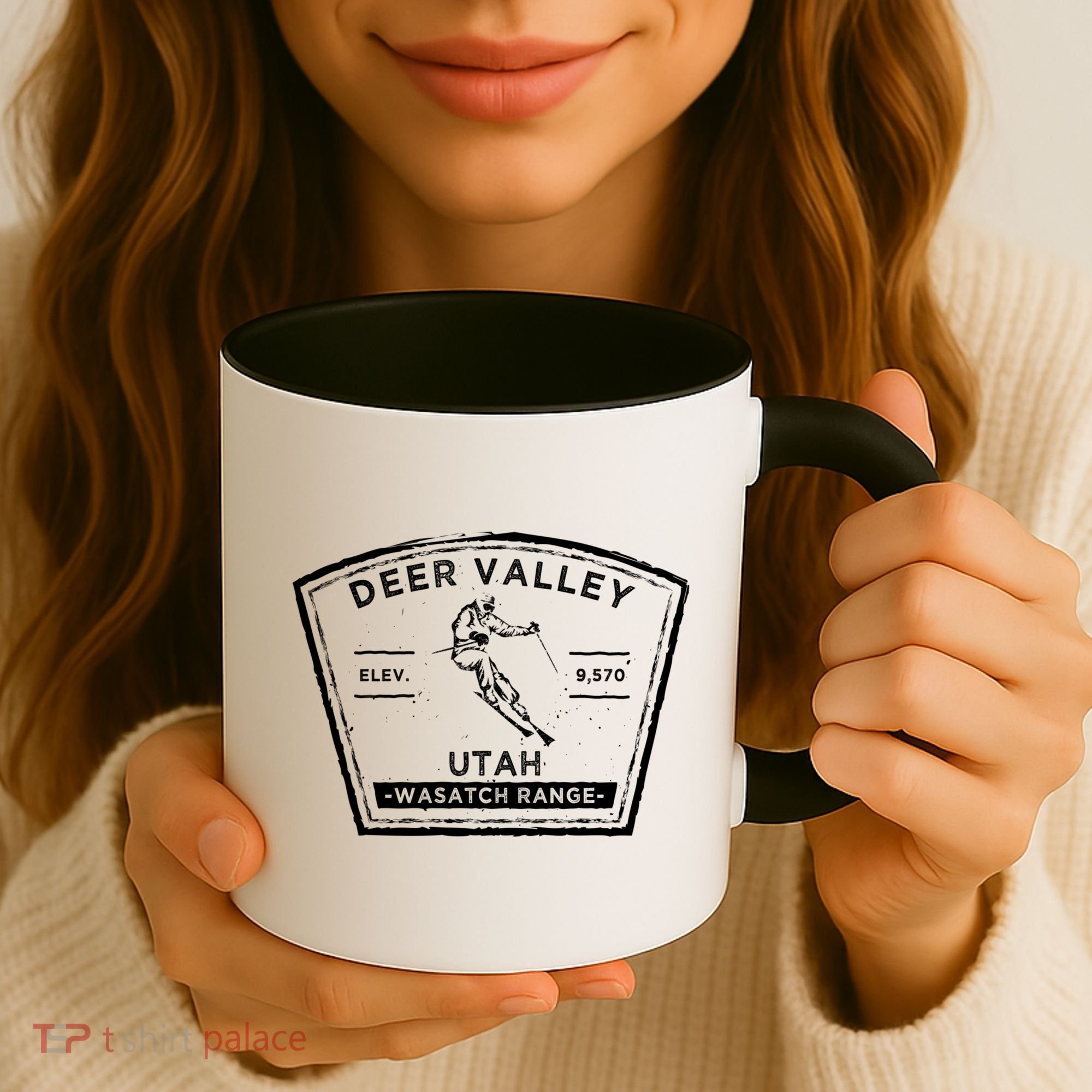 Deer Valley Utah Snow Skiing Gift Coffee Mug