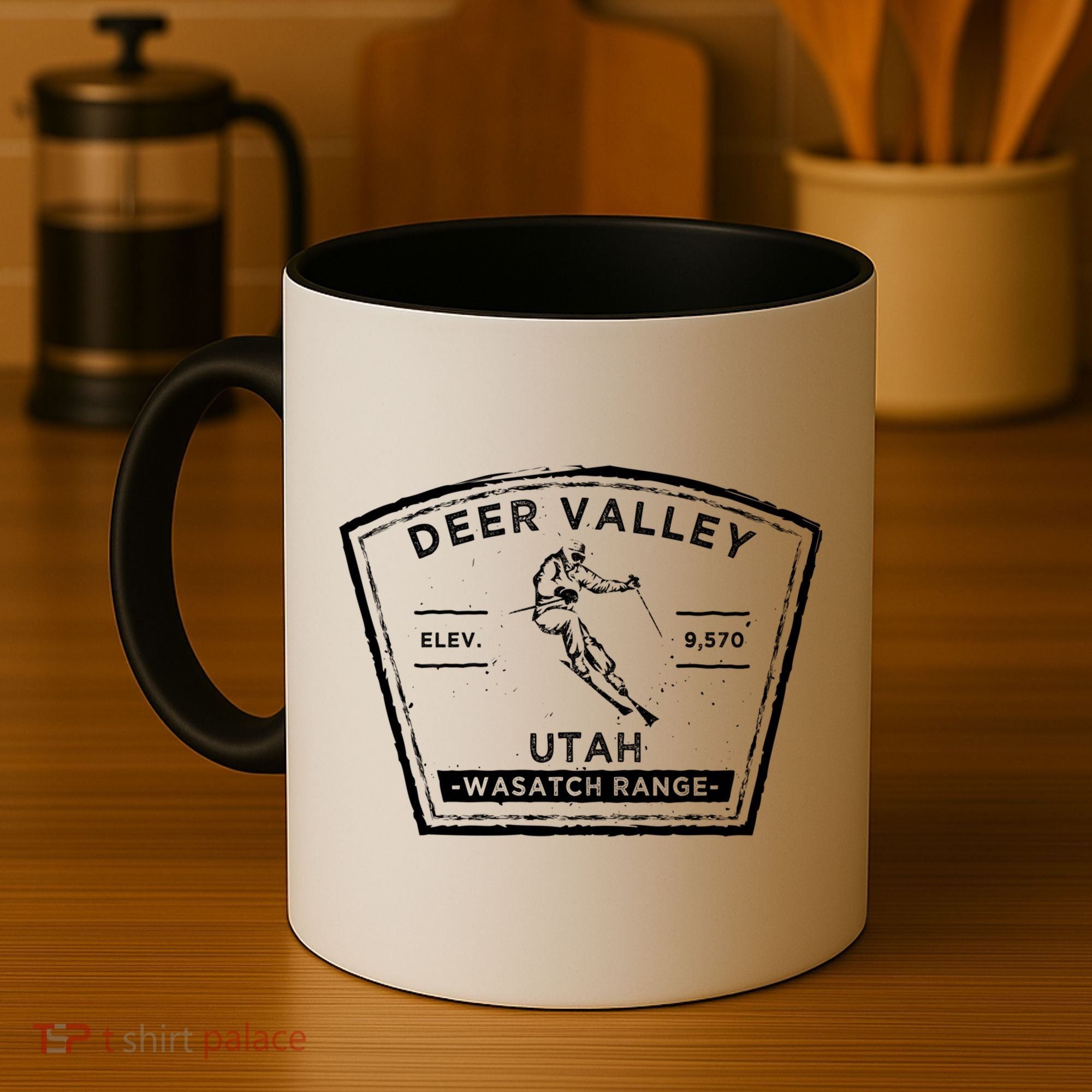 Deer Valley Utah Snow Skiing Gift Coffee Mug