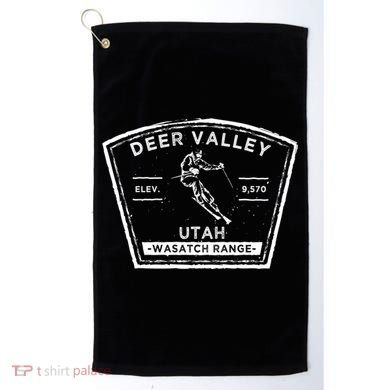 Deer Valley Utah Snow Skiing Gift Golf Towel