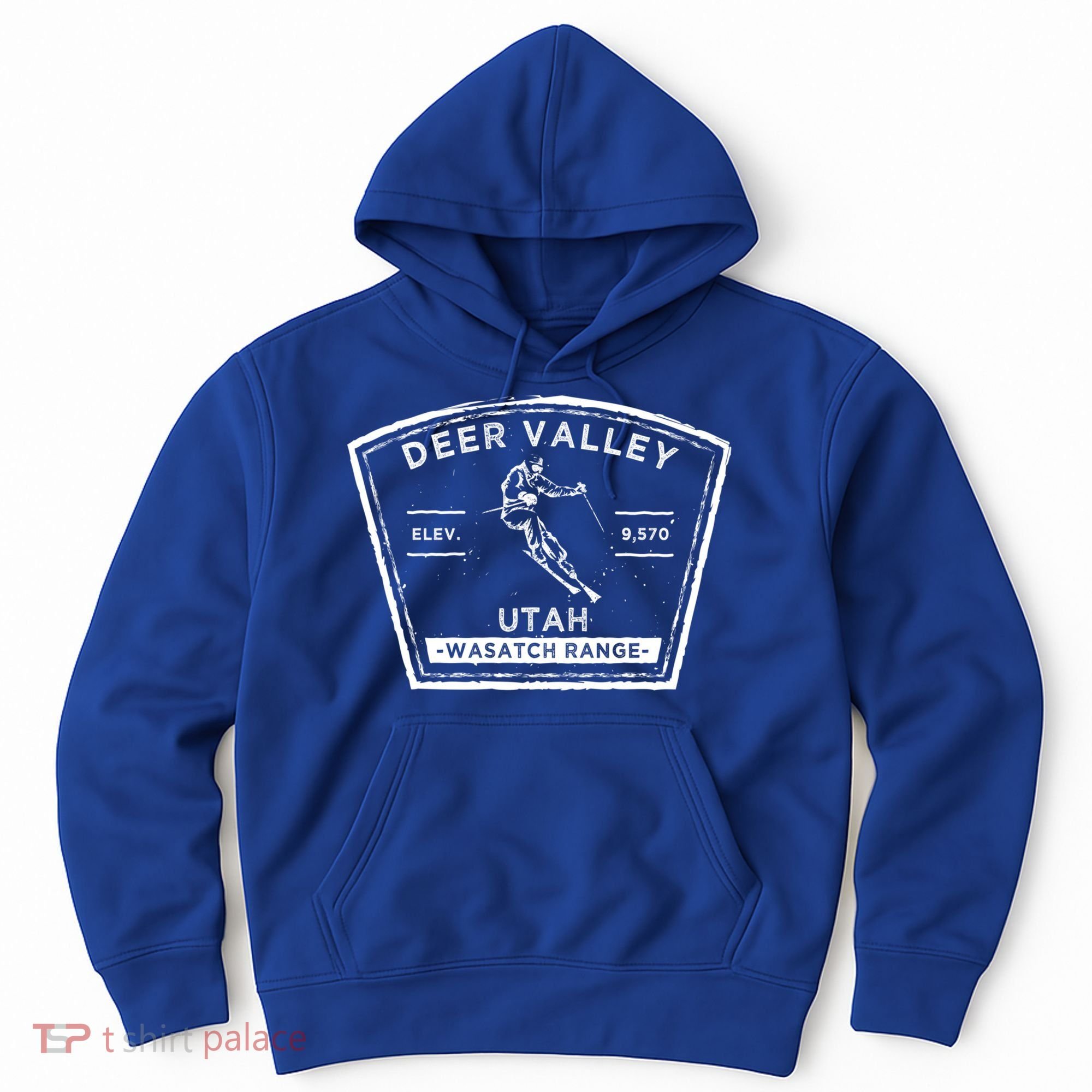 Deer Valley Utah Snow Skiing Gift Hoodie