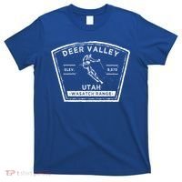 Deer Valley Utah Snow Skiing Gift T-Shirt thumb 0