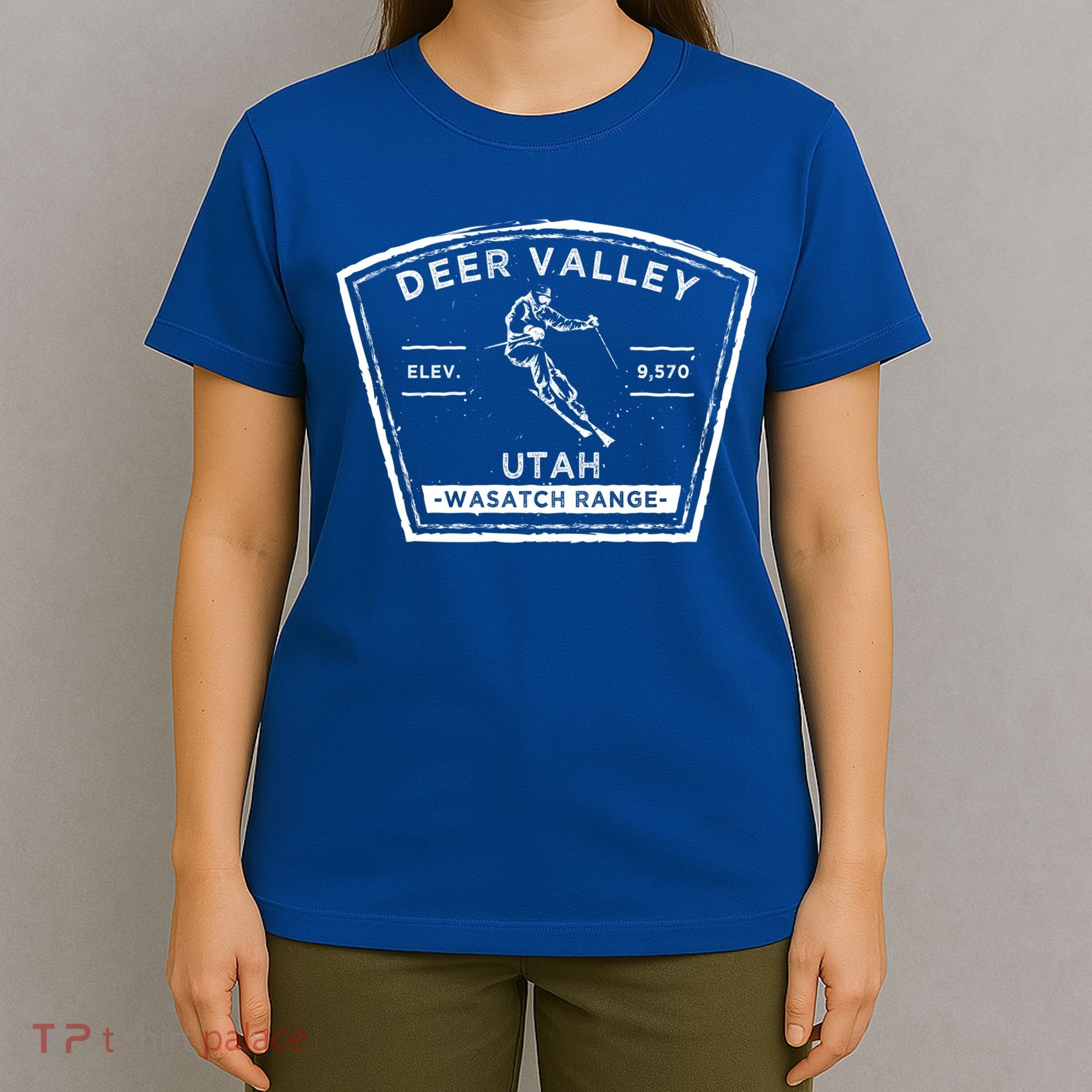 Deer Valley Utah Snow Skiing Gift T-Shirt