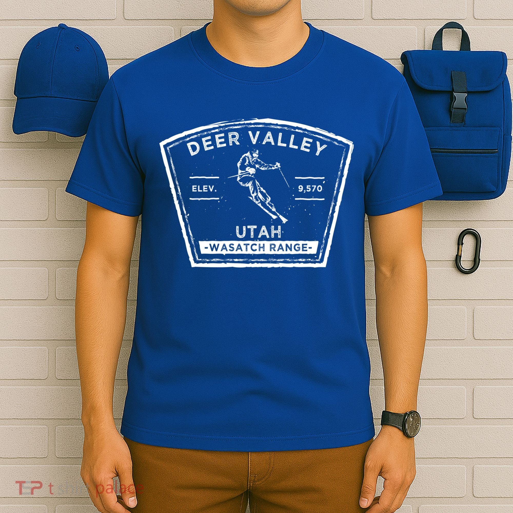 Deer Valley Utah Snow Skiing Gift T-Shirt