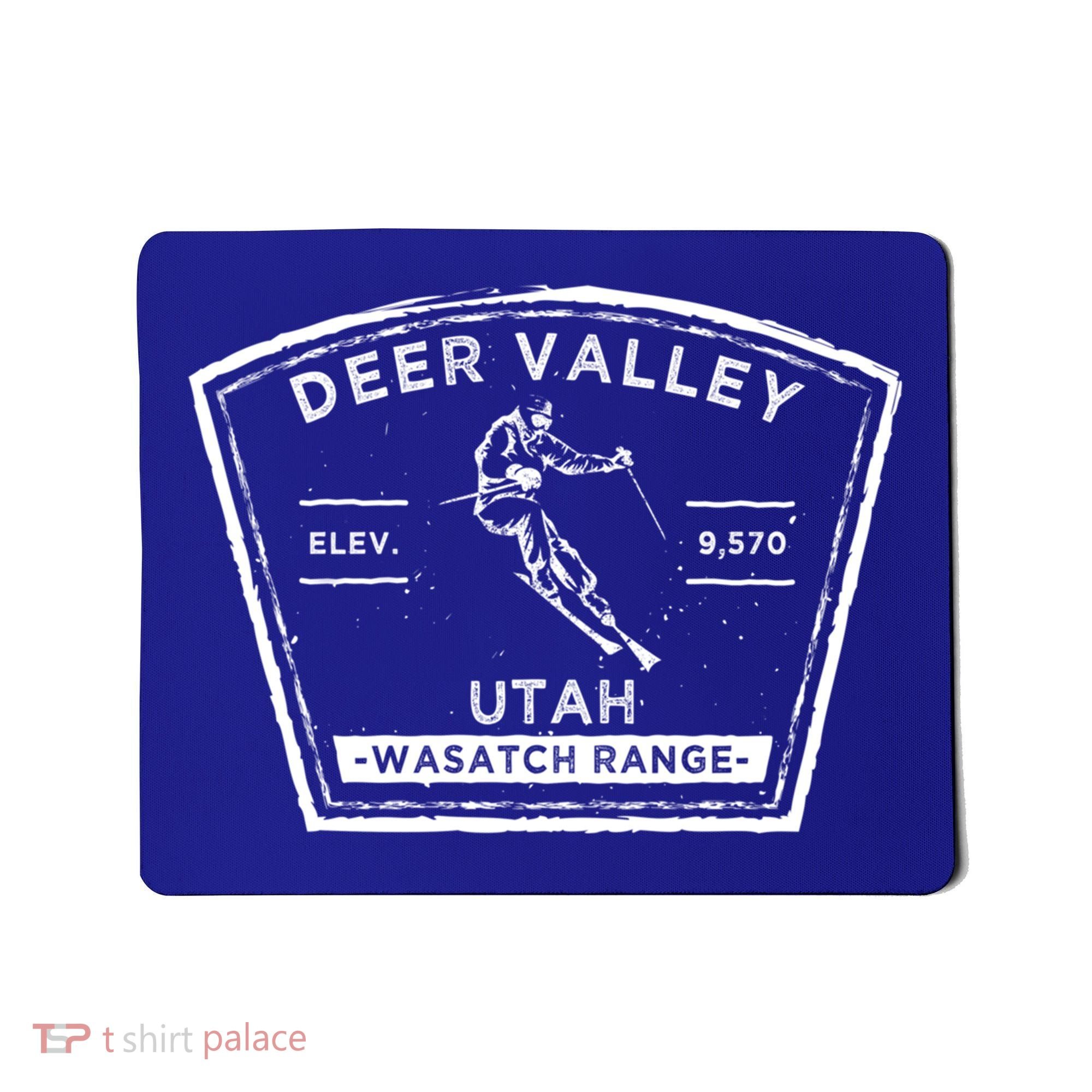 Deer Valley Utah Snow Skiing Gift Mousepad