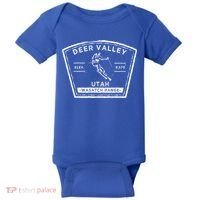Deer Valley Utah Snow Skiing Gift Baby Bodysuit thumb 0