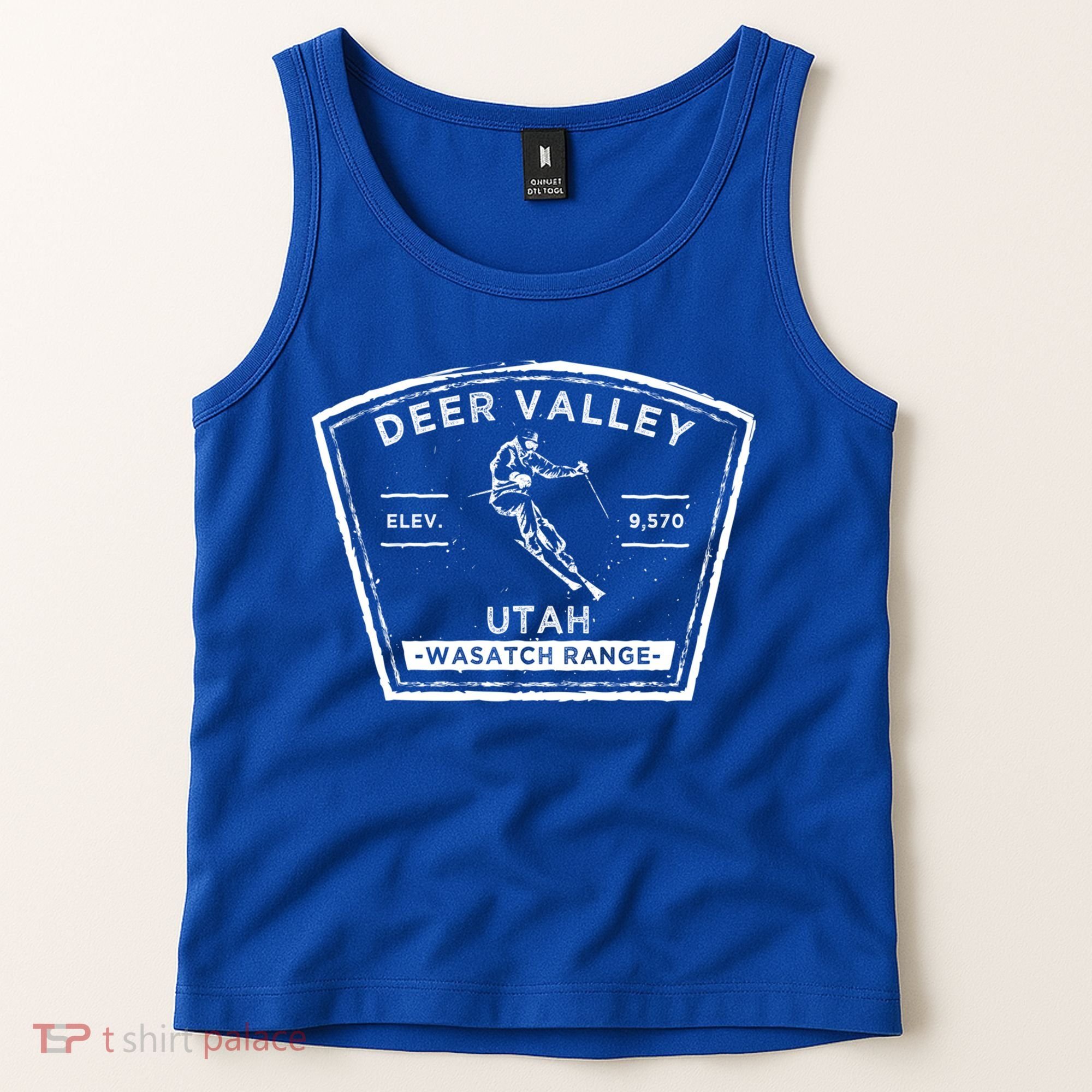 Deer Valley Utah Snow Skiing Gift Tank Top