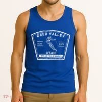 Deer Valley Utah Snow Skiing Gift Tank Top thumb 3