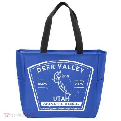 Deer Valley Utah Snow Skiing Gift Tote Bag