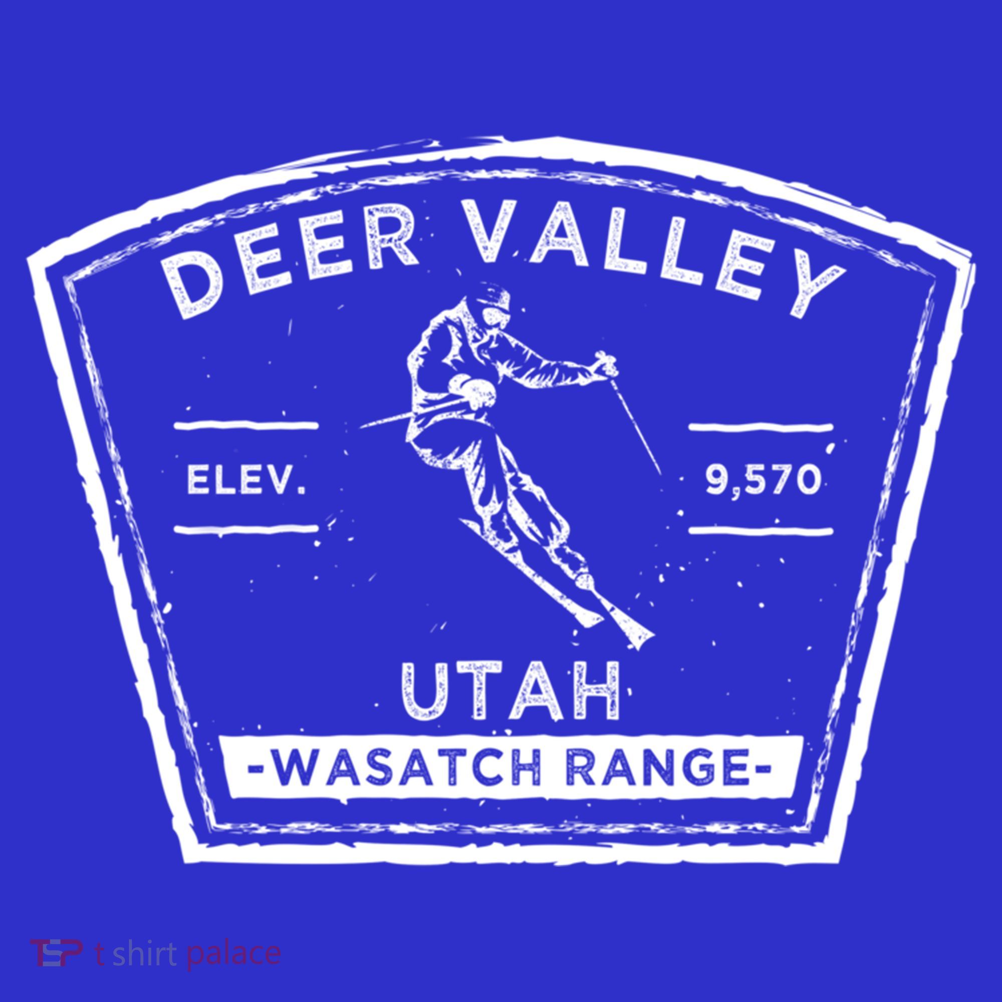 Deer Valley Utah Snow Skiing Gift Tote Bag