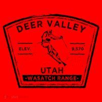 Deer Valley Utah Snow Skiing Gift Santa Hat thumb 1