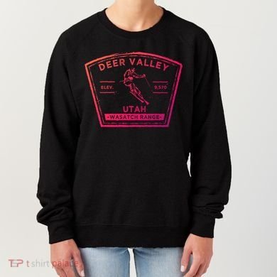 Deer Valley Utah Snow Skiing Gift Women's Sweatshirt