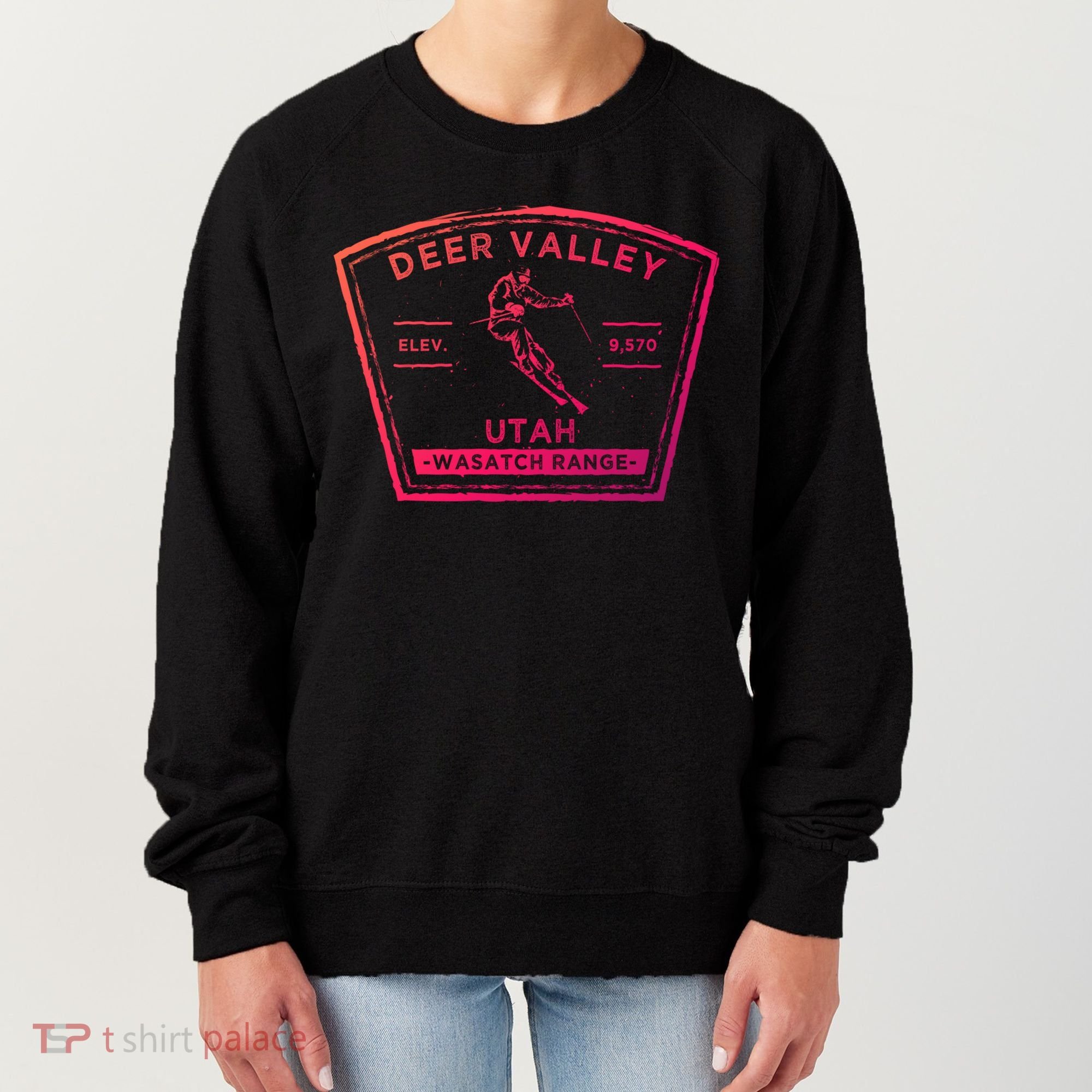 Deer Valley Utah Snow Skiing Gift Women's Sweatshirt