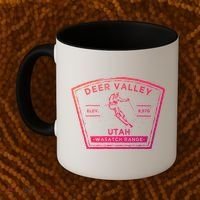 Deer Valley Utah Snow Skiing Gift Coffee Mug thumb 2