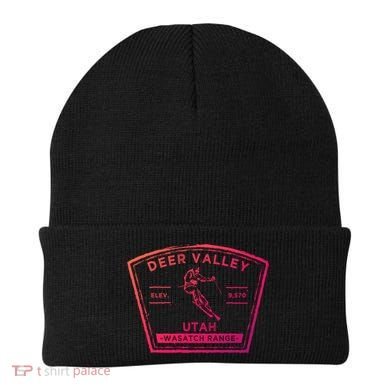 Deer Valley Utah Snow Skiing Gift Beanie